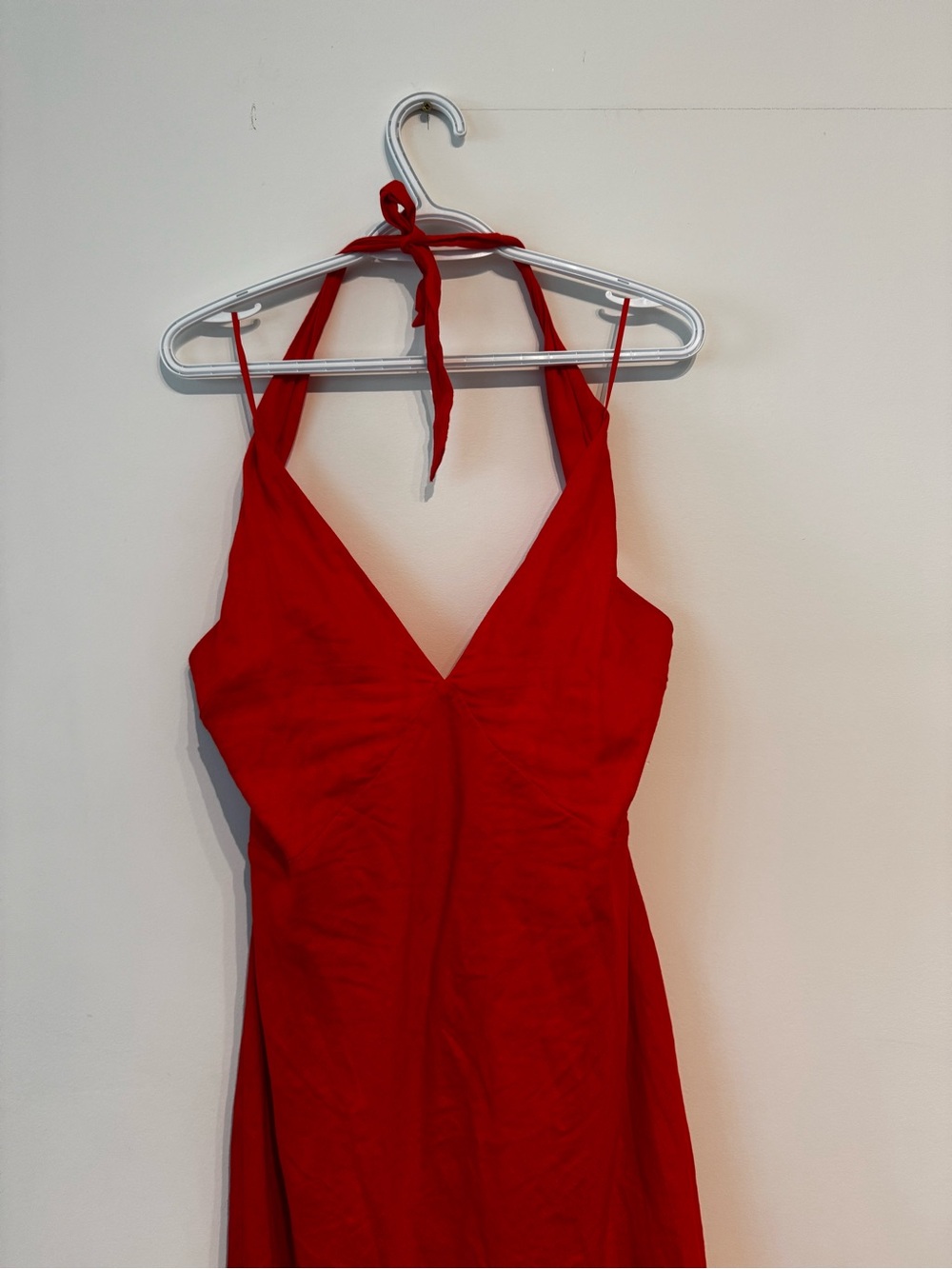 Aritzia Red Halter Maxi Dress - Picture 4 of 4